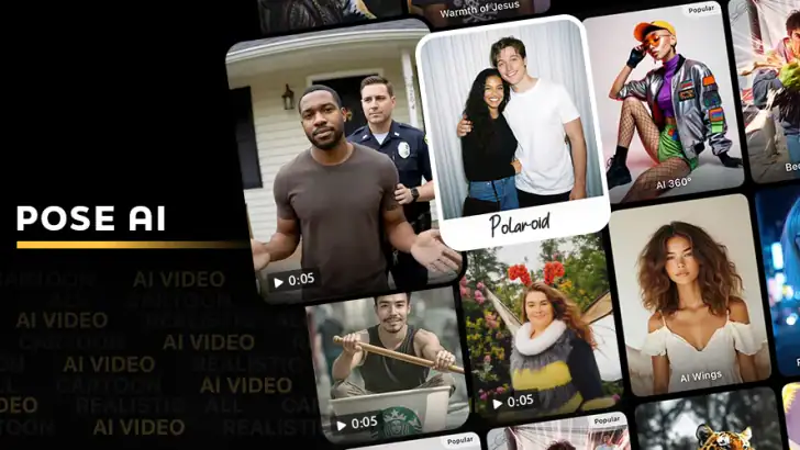 Pose: AI Video Maker, AI Photo feature graphic