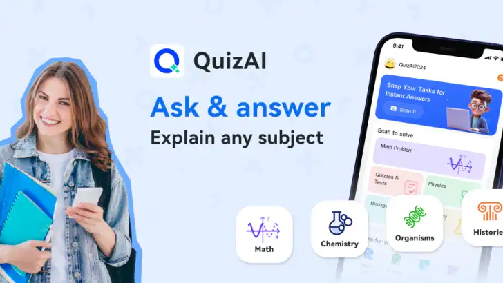 Quiz AI: AI Homework Helper feature graphic