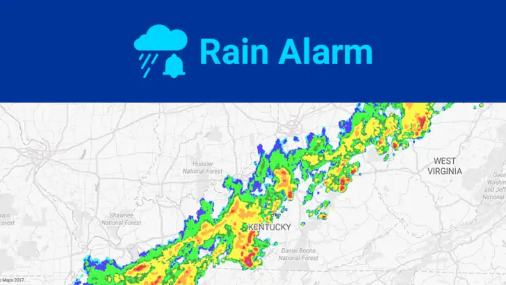 Rain Alarm feature graphic