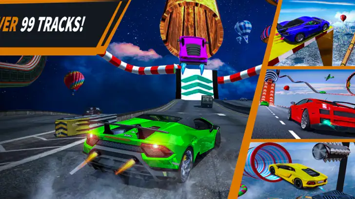 Ramp Car Racing : Car stunt feature graphic