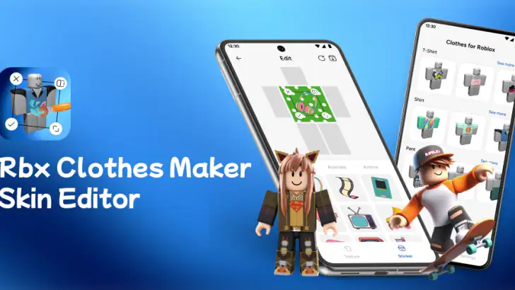 Rbx Clothes Maker: Skin Editor feature graphic