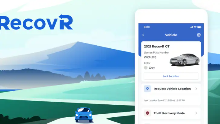 RecovR: Vehicle Theft Recovery feature graphic