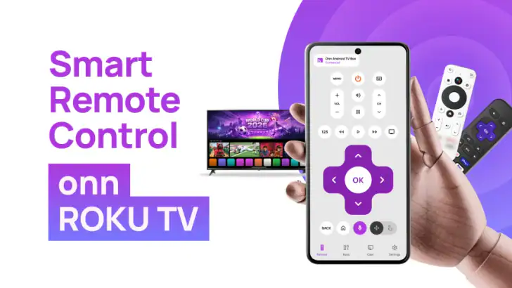 Remote Control for Onn Roku TV feature graphic