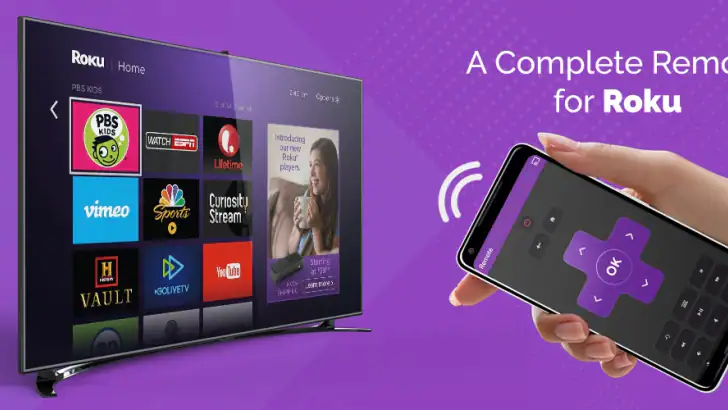 Remote Control for RokuTV feature graphic