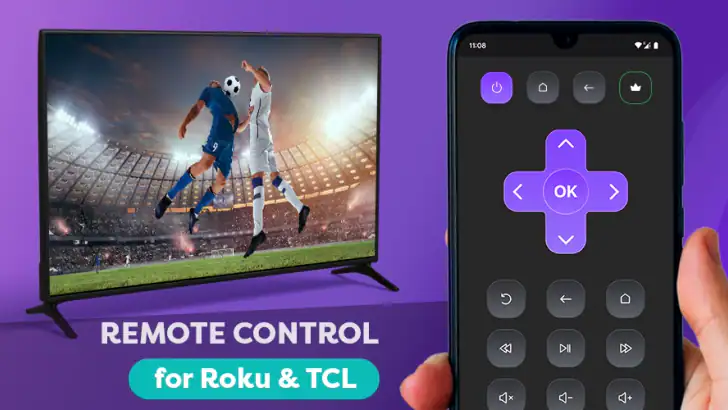 Remote Control for Rоku & TCL feature graphic