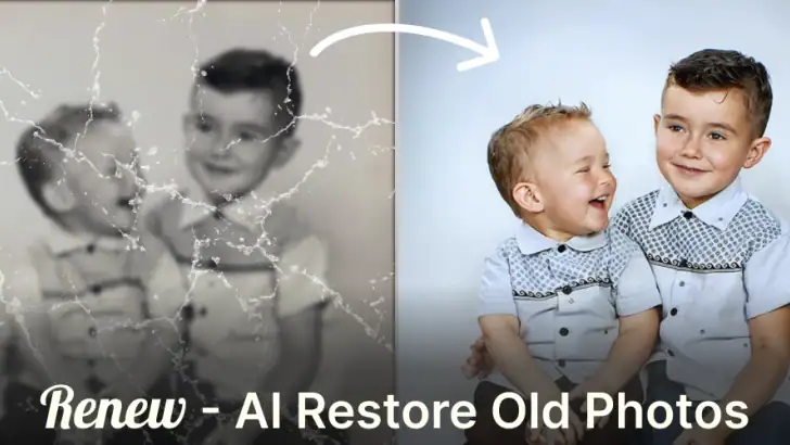 Renew - Old Photo Restoration feature graphic