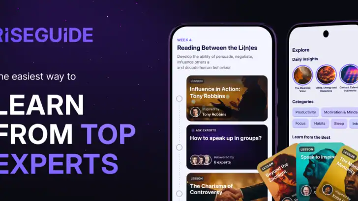 RiseGuide: Expert Insights feature graphic