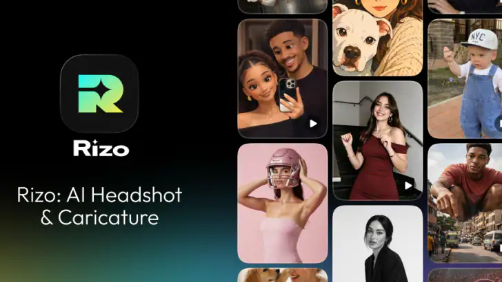 Rizo: AI Photo Video Maker feature graphic