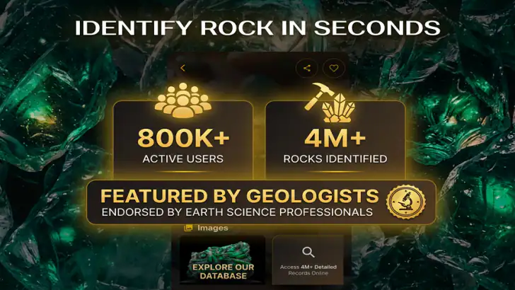Rock & Crystal Identifier App feature graphic