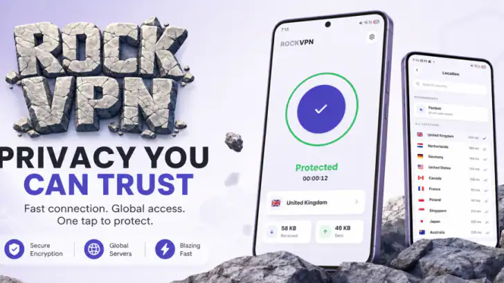 Rock VPN feature graphic