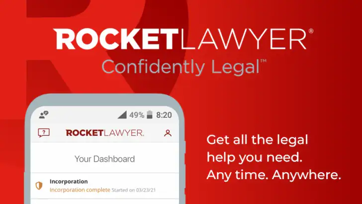 Rocket Lawyer Legal & Law Help feature graphic