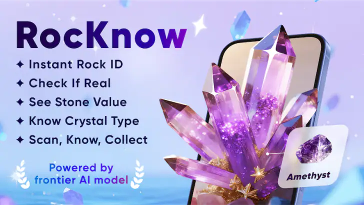 RocKnow: Rock ID & Collection feature graphic