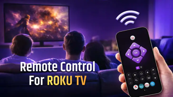 Roku Remote Control & TV Cast feature graphic