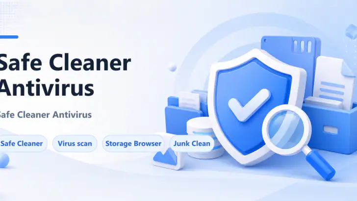 Safe Cleaner - Antivirus feature graphic