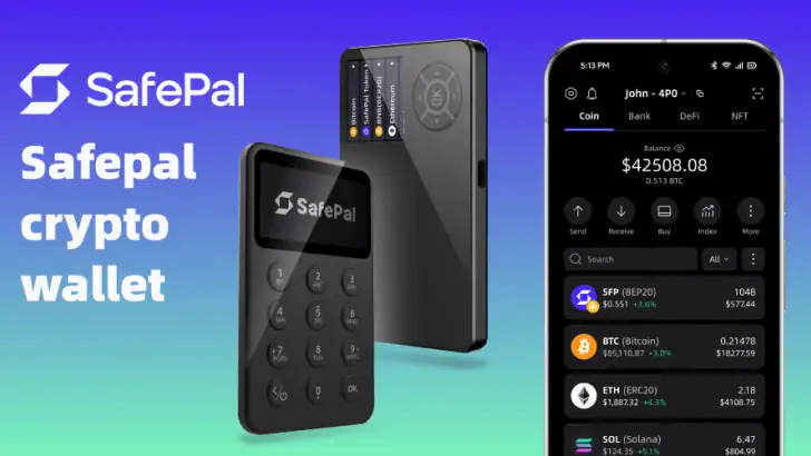 SafePal: Crypto Wallet BTC NFT feature graphic