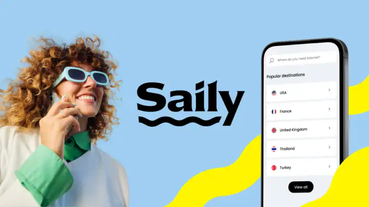 Saily: Travel eSIM & Data feature graphic