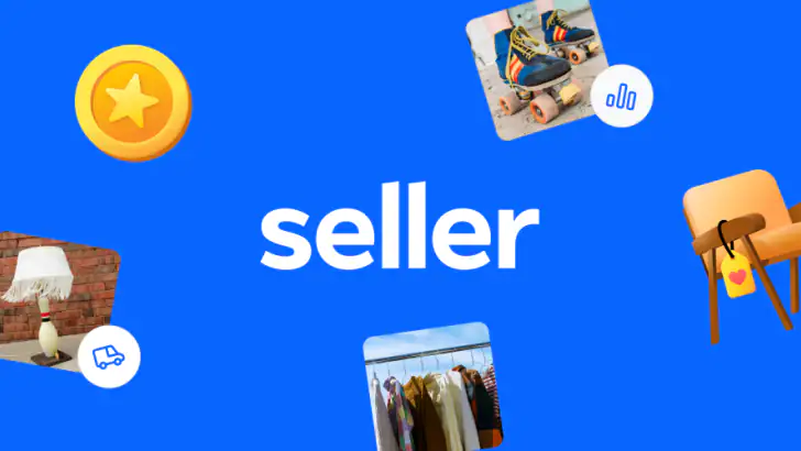 Seller, a Facebook app feature graphic
