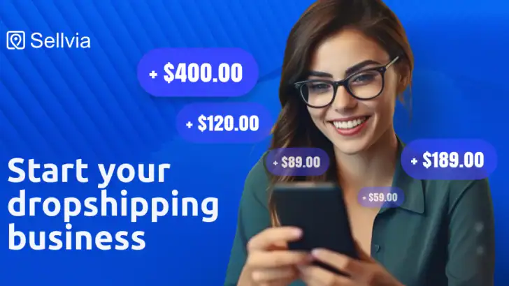 Sellvia: Manage Your Business feature graphic