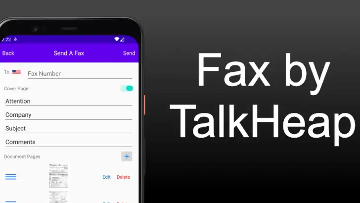 Send & Receive Fax Number feature graphic