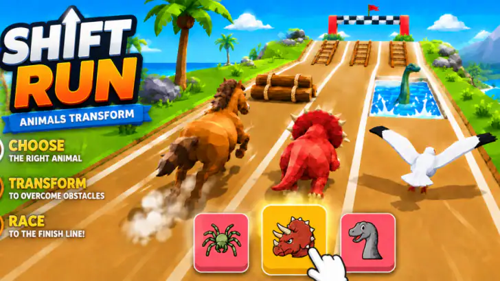 Shift Run: Animals Transform feature graphic