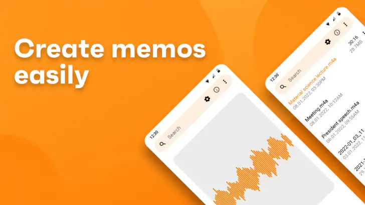 Simple Voice Recorder feature graphic