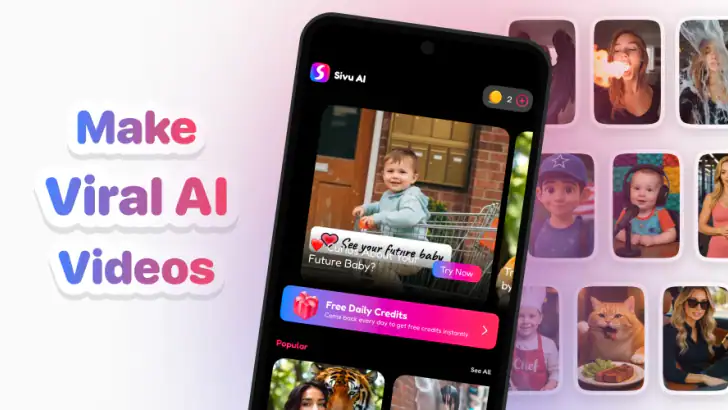 Sivu - AI Face Photo Video App feature graphic