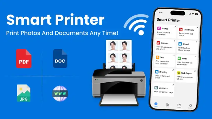 Smart Printer App: Print, Scan feature graphic