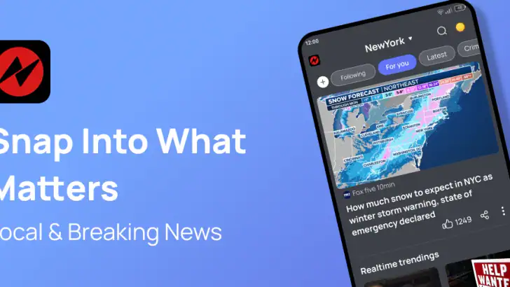 Snap News: Local & Alerts feature graphic
