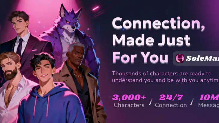 SoleMan: Heartfelt AI Chat feature graphic