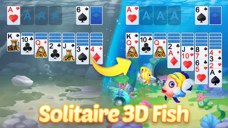 Solitaire 3D Fish feature graphic
