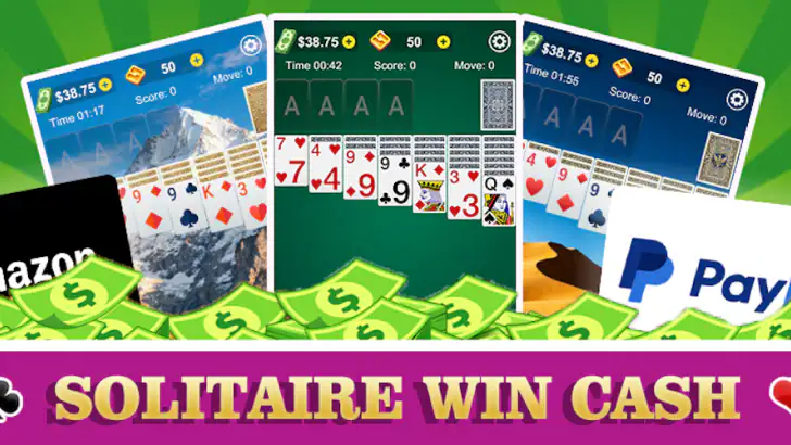 Solitaire Real Money: Win Cash feature graphic