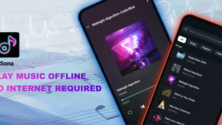 Sona - Music Player feature graphic