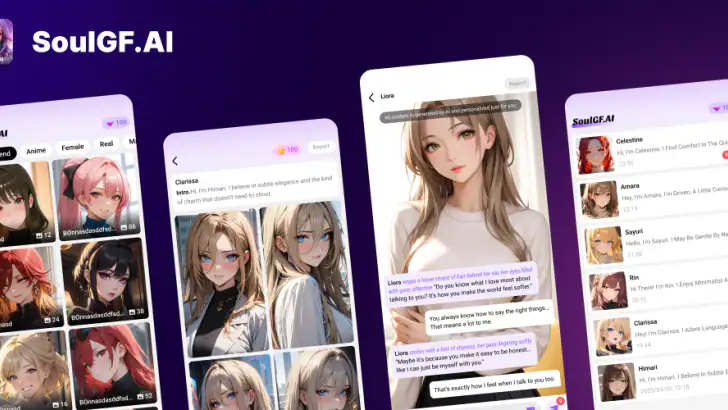 SoulGF: Virtual Soulmate feature graphic