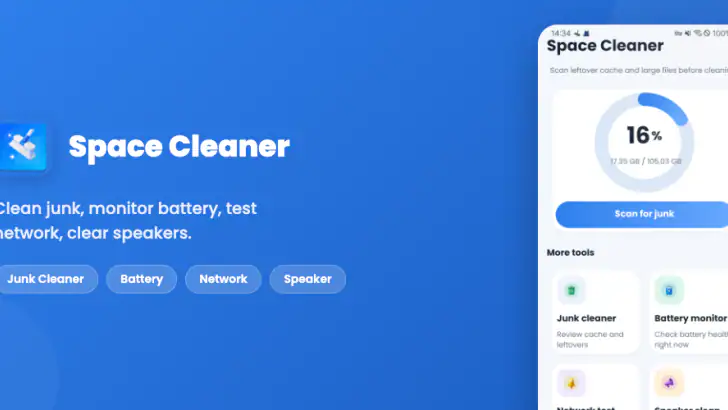 Space Cleaner feature graphic