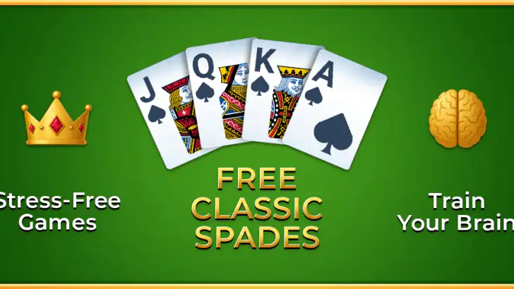 Spades For Seniors: Card Game feature graphic