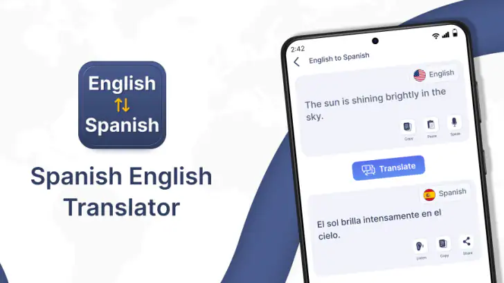 Spanish English Translator feature graphic