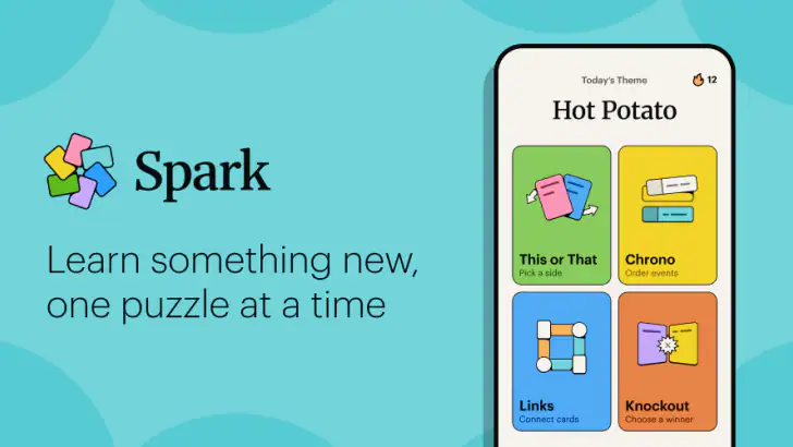 Spark: Daily Learning Puzzles feature graphic