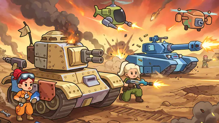 Steelborn: Tank Idle RPG feature graphic