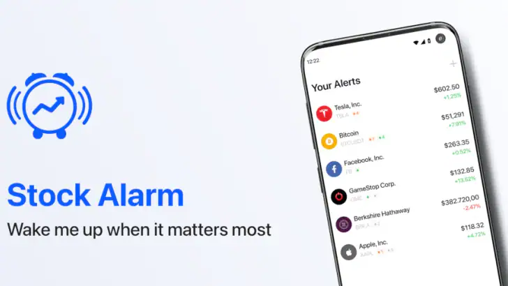 Stock Alarm - Alerts, Tracker feature graphic
