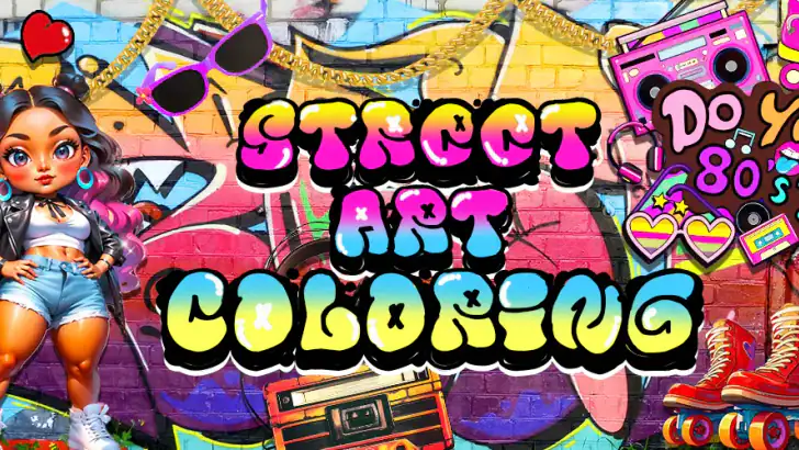 Street Art-Color by number feature graphic