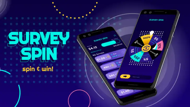 Survey Spin: Get paid cash! feature graphic