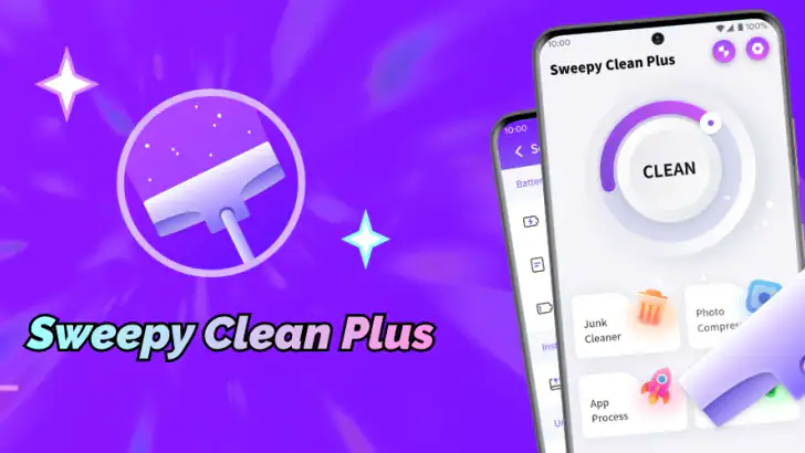 Sweepy Clean Plus feature graphic