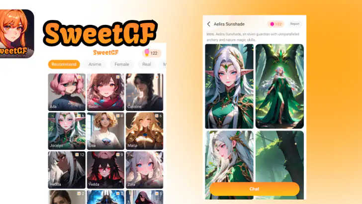 Sweet GF-Virtual Love Story feature graphic