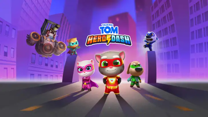 Talking Tom: Hero Dash Run feature graphic
