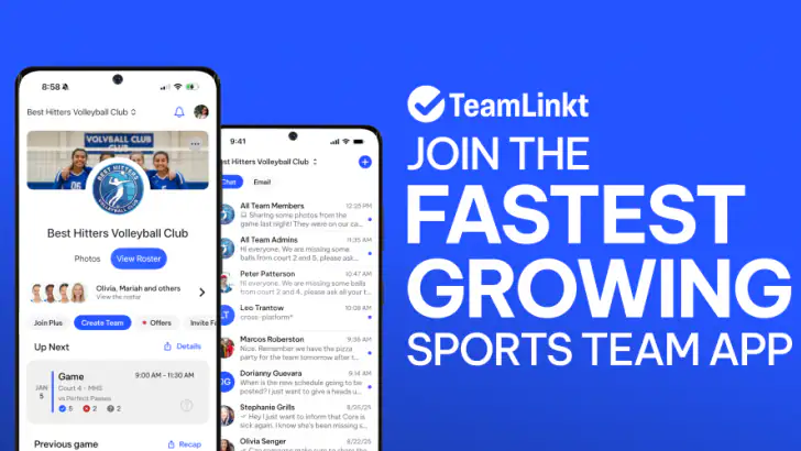 TeamLinkt - Sports Team App feature graphic