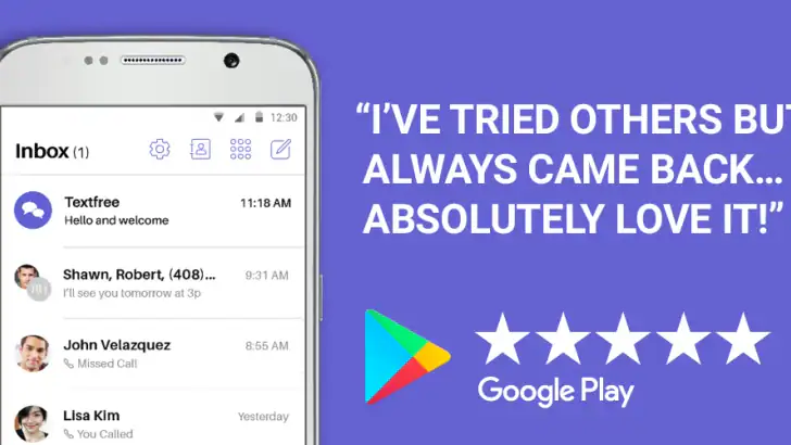 Text Free: Calling & Texting feature graphic