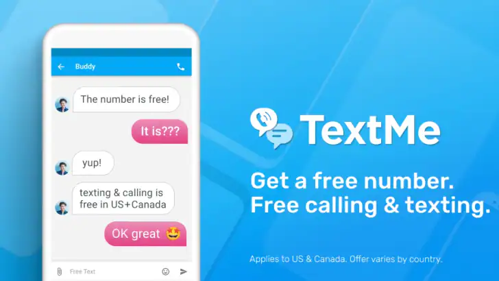 Text Me: Second Phone Number feature graphic