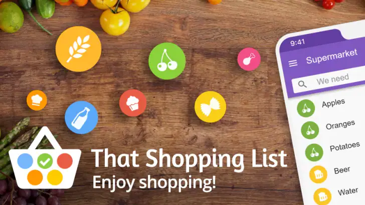 That Shopping List PRO feature graphic