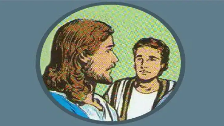 The Bible in pictures feature graphic