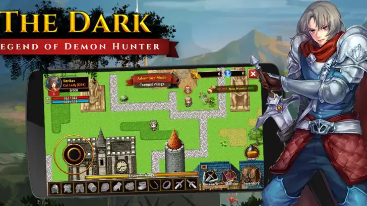 The Dark RPG: 2D Roguelike Pro feature graphic